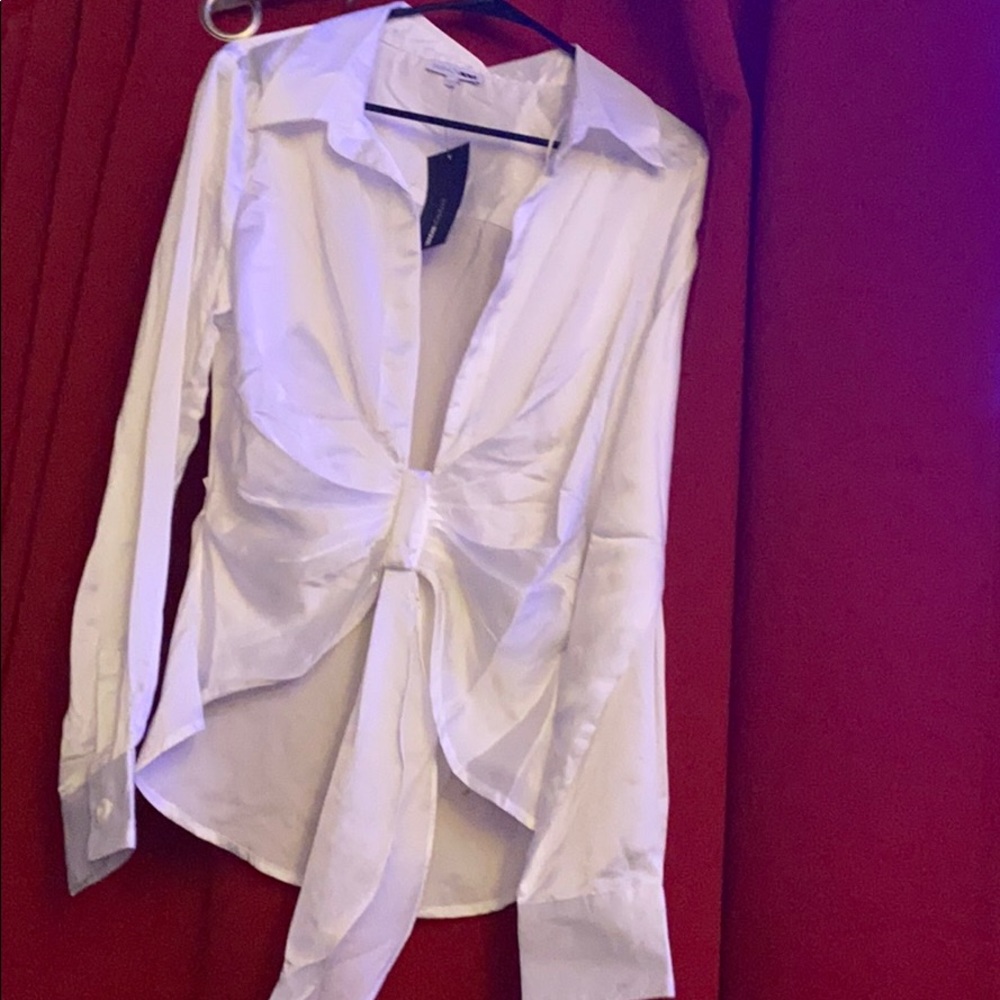 White silk blouses